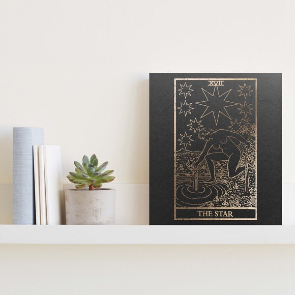 Gold foiled Tarto print The Star