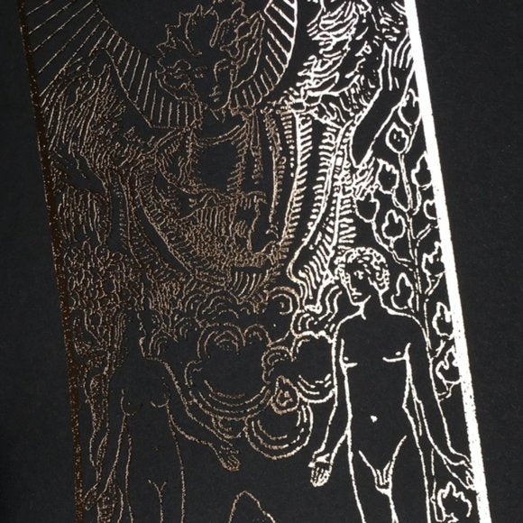 Distressed Gold Foiled The Lovers Tarot Print, Home Decor, Bodhi Signs