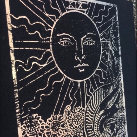 Handmade Gold Foiled The Sun Tarot Print, Home Decor, Bodhi Signs