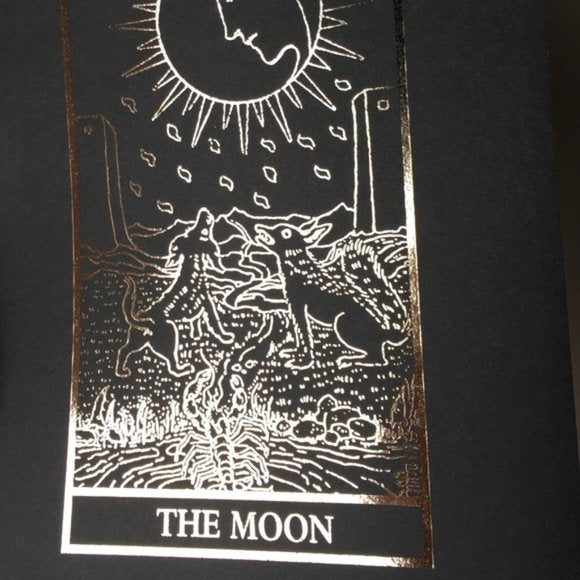 Handmade Gold Foiled The Moon Tarot Print, Home Decor, Bodhi Signs