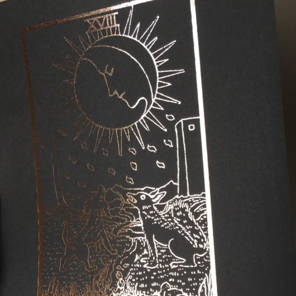 Handmade Gold Foiled The Moon Tarot Print, Home Decor, Bodhi Signs