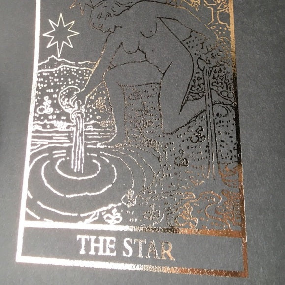 Distressed Gold Foiled The Star Tarot Print, Home Decor, Bodhi Signs